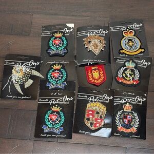 Removable Put-Ons Embroidery Badges - Assorted Set - New with Tags